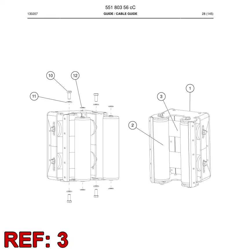 551 687 80a Roller - drawing