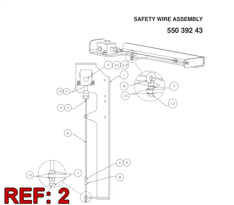 55168783 551 687 83 SAFETY LIMIT SWITCH - Sandvik Technical Drawing