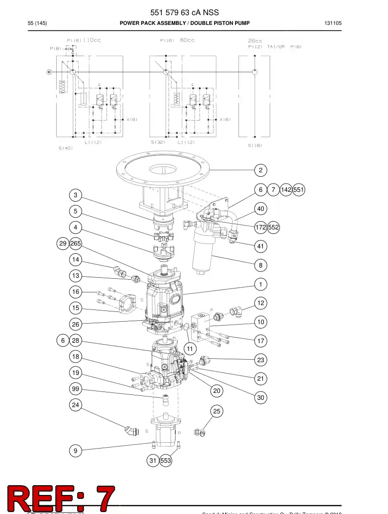 55168856a 551 688 56a Bracket - Sandvik Technical Drawing
