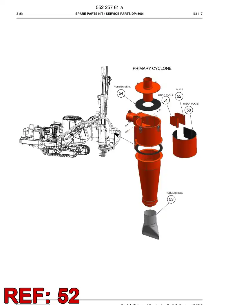 55168945c 551 689 45c Plate - Sandvik Technical Drawing