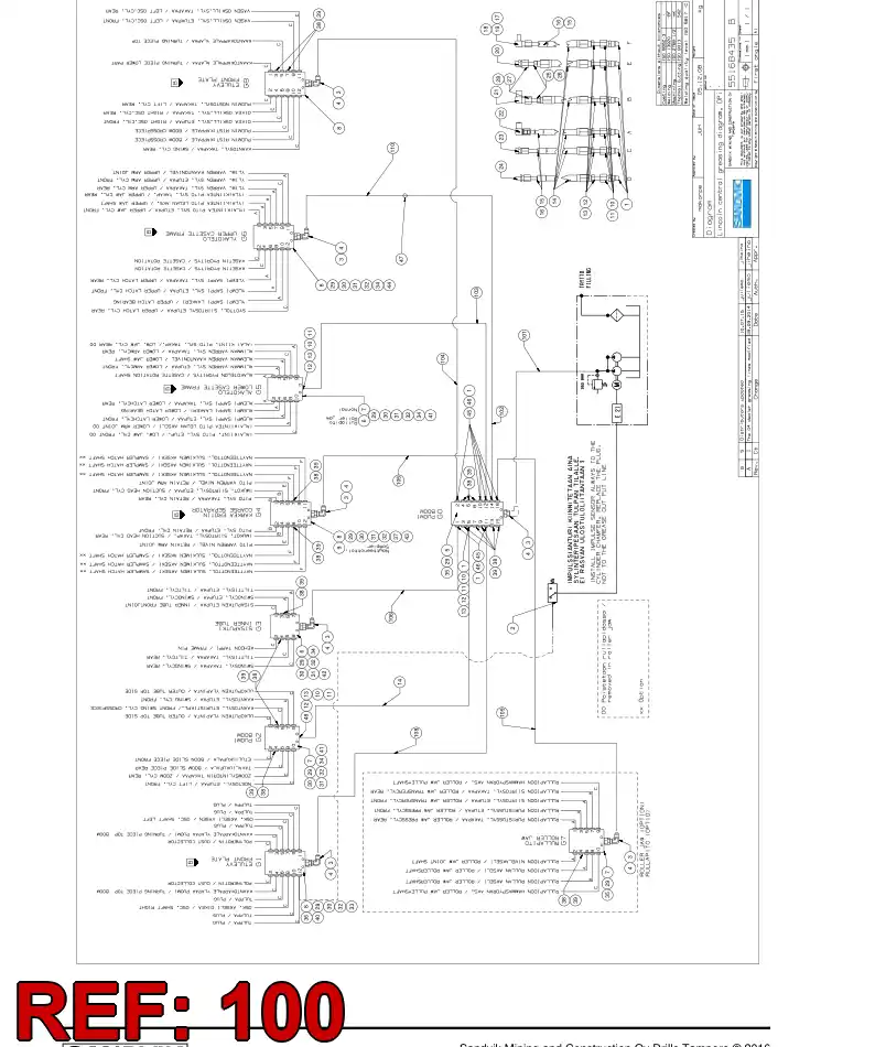 55169184 551 691 84 Hose Set - Sandvik Technical Drawing