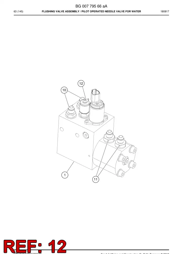 55169218 551 692 18 Fitting, Quick Connect - Sandvik Technical Drawing