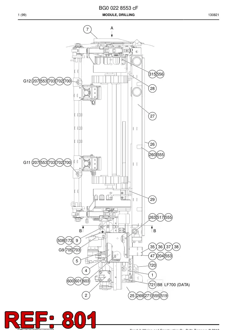 55169289c 551 692 89c Hosing Set - Sandvik Technical Drawing
