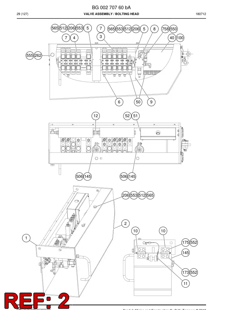 55169445 551 694 45 Cover - Sandvik Technical Drawing