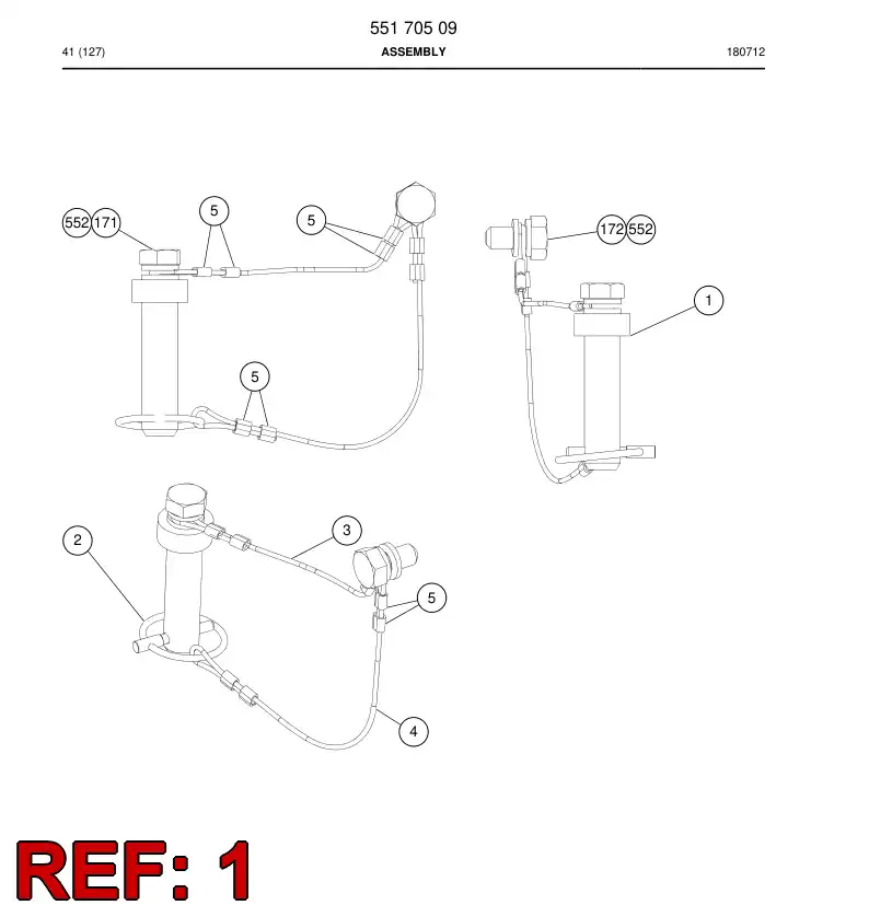 55170510a 551 705 10a Pin - Sandvik Technical Drawing
