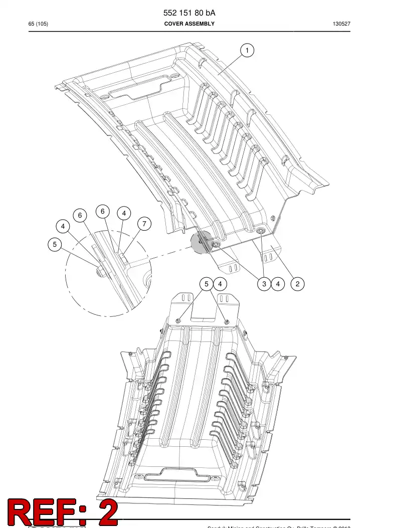 55170514b 551 705 14b Plate - Sandvik Technical Drawing