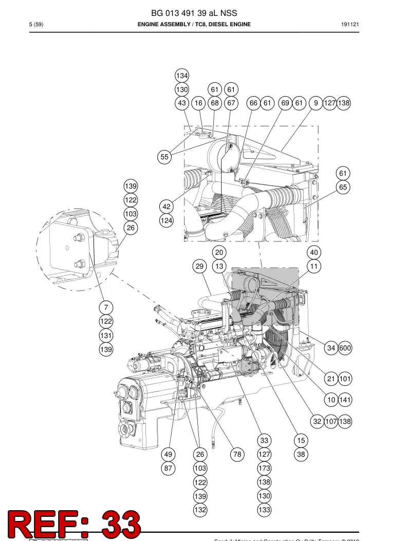 55170634 551 706 34 Heat insulation plate - Sandvik Technical Drawing