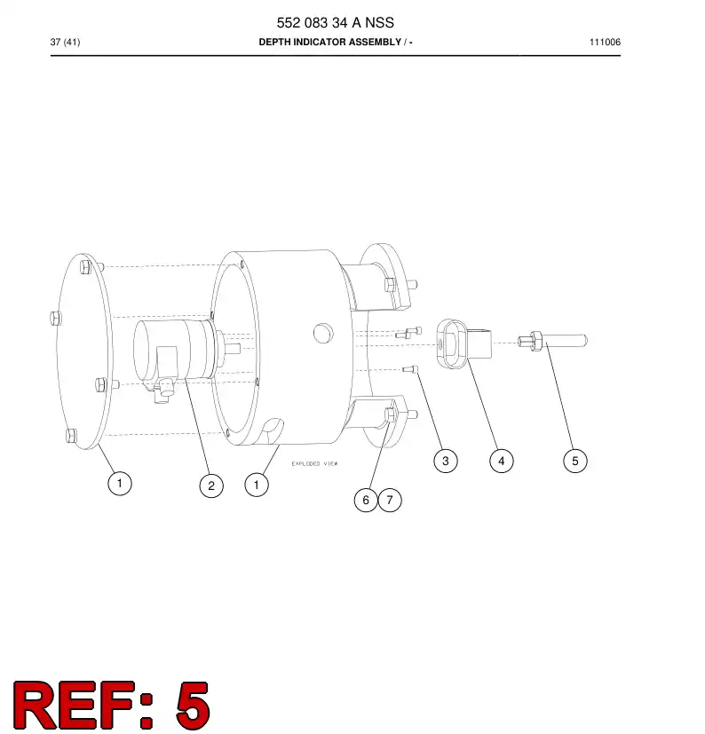 55170646 551 706 46 551-706-46 Adapter - Sandvik Technical Drawing