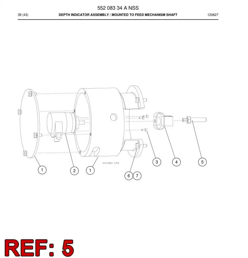 55170646a 551 706 46a Adapter - Sandvik Technical Drawing