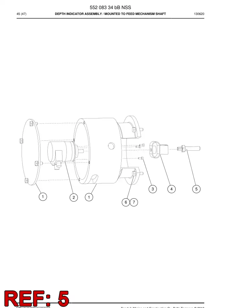 55170646b 551 706 46b Adapter - Sandvik Technical Drawing
