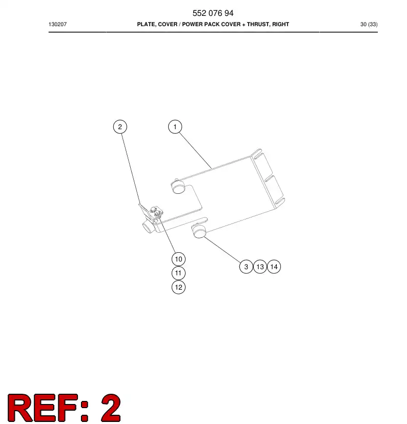 55170680a 551 706 80a Thrust - Sandvik Technical Drawing