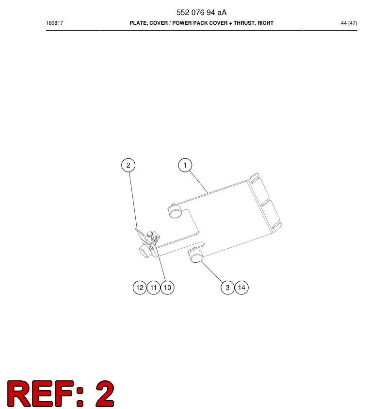 55170680b 551 706 80b Thrust - Sandvik Technical Drawing