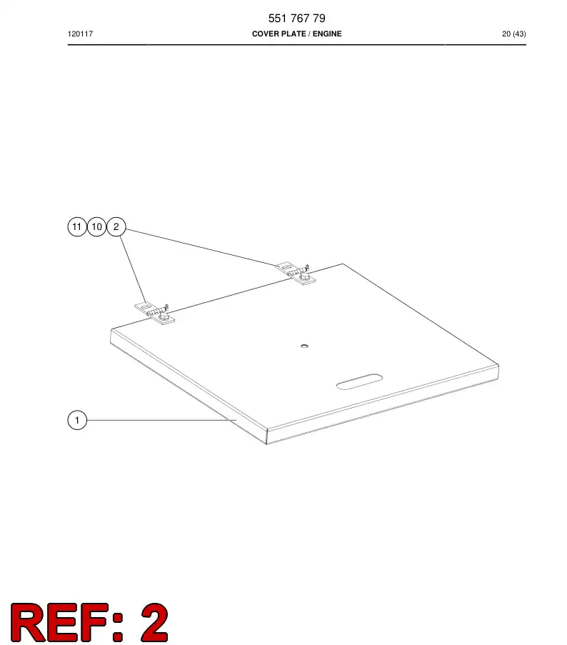 55170695 551 706 95 DOBRADIA - Sandvik Technical Drawing