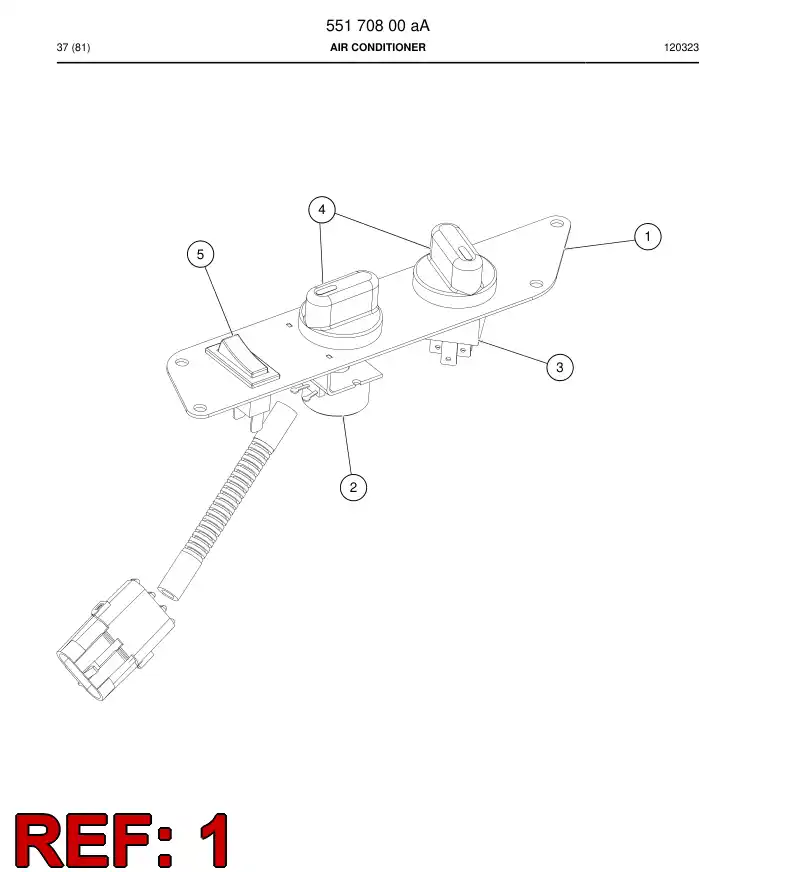 55170792 551 707 92 Air conditioner - Sandvik Technical Drawing