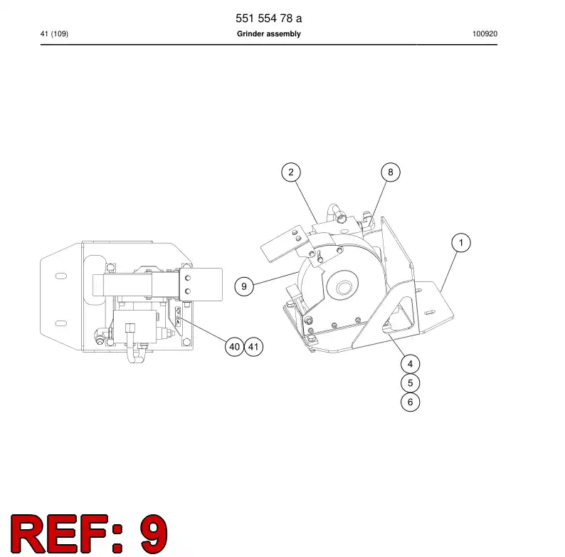 55170823 551 708 23 Grinding wheel - Sandvik Technical Drawing