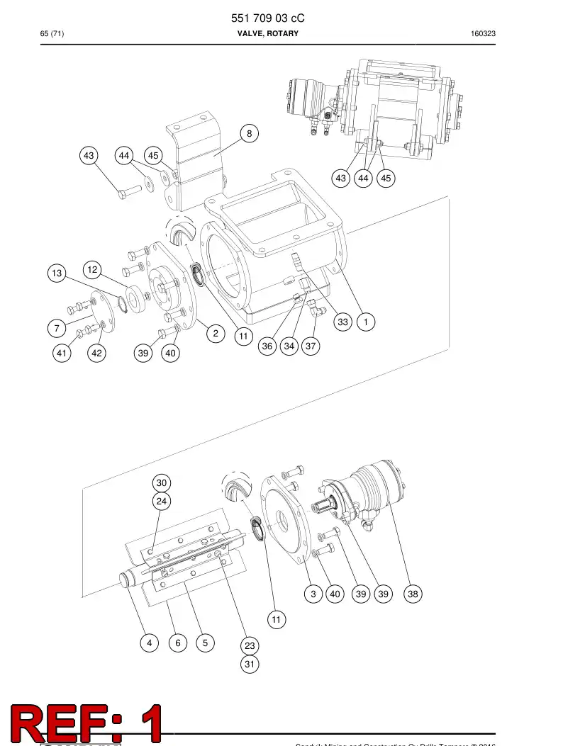 55170837 551 708 37 Frame - Sandvik Technical Drawing