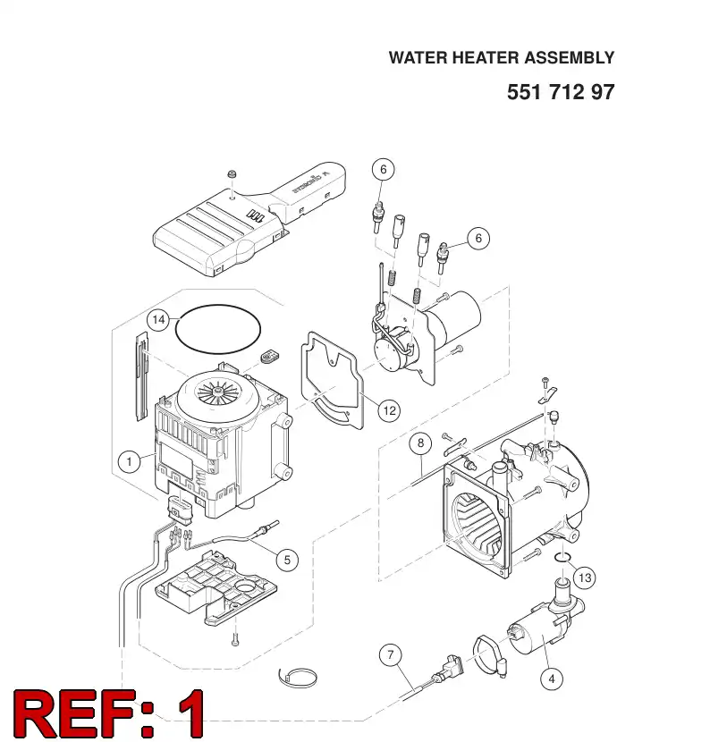 55170843 551 708 43 Fan - Sandvik Technical Drawing