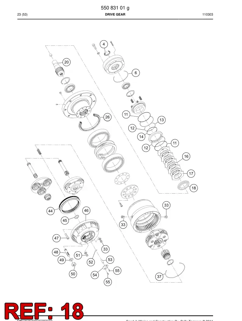 55170890 551 708 90 Shim - Sandvik Technical Drawing