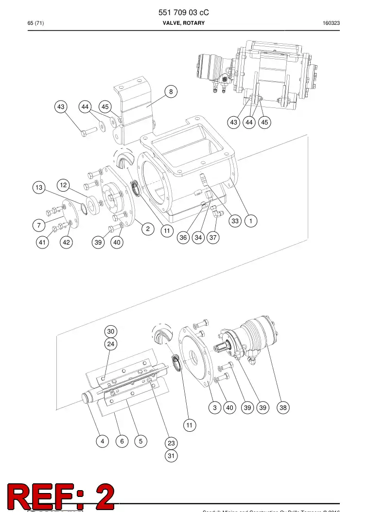 55170914 551 709 14 Cover - Sandvik Technical Drawing
