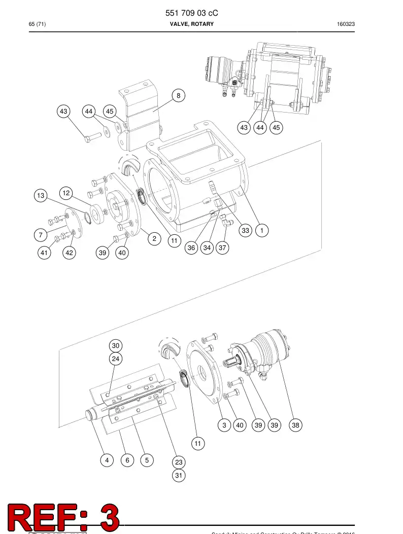 55170921 551 709 21 Cover - Sandvik Technical Drawing