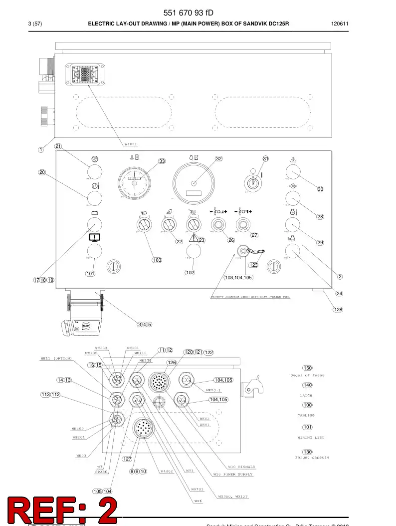 55170978a 551 709 78a Decal - Sandvik Technical Drawing