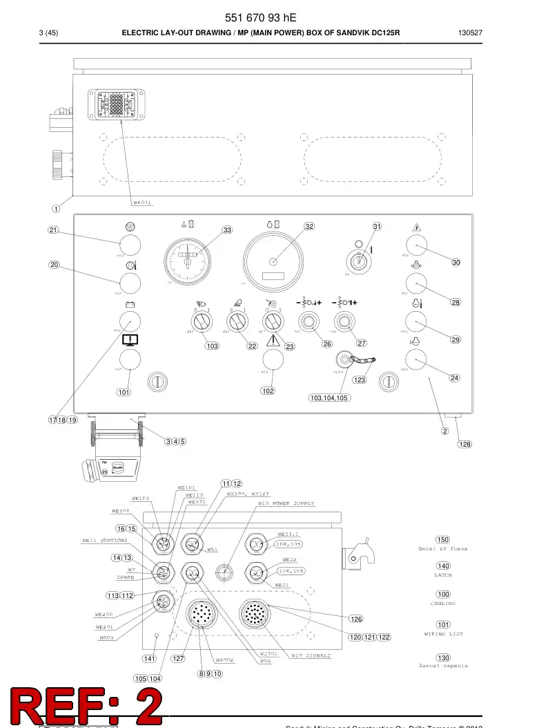 55170978b 551 709 78b Decal - Sandvik Technical Drawing