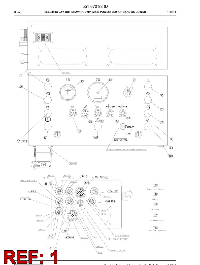 55170984 551 709 84 Enclosure - Sandvik Technical Drawing