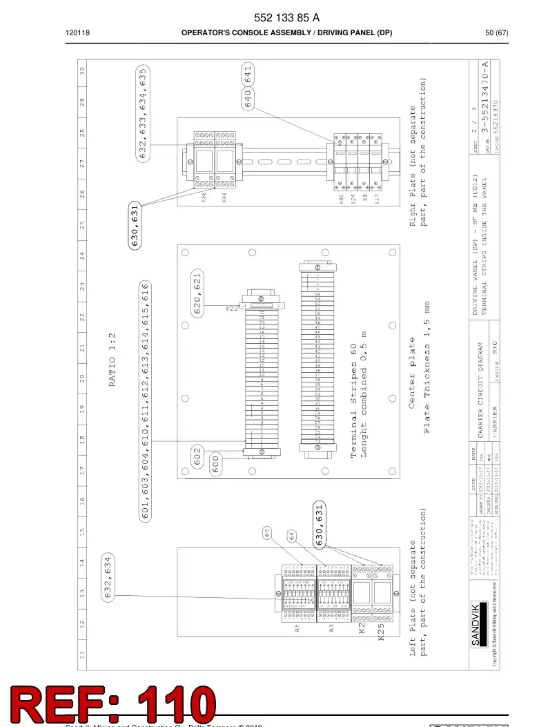 551 710 71 MEDIDOR DO PAINEL - drawing