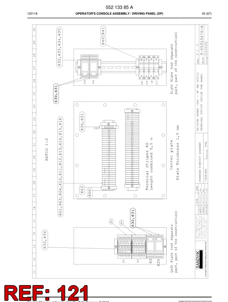 551 710 85 CABLE, CONECTOR MACHO PRECABLEADO - drawing