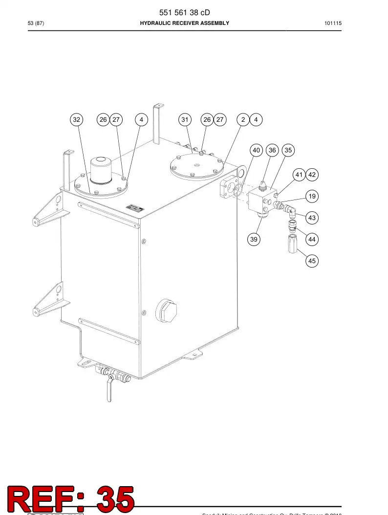 55171086 551 710 86 Collecting piece - Sandvik Technical Drawing
