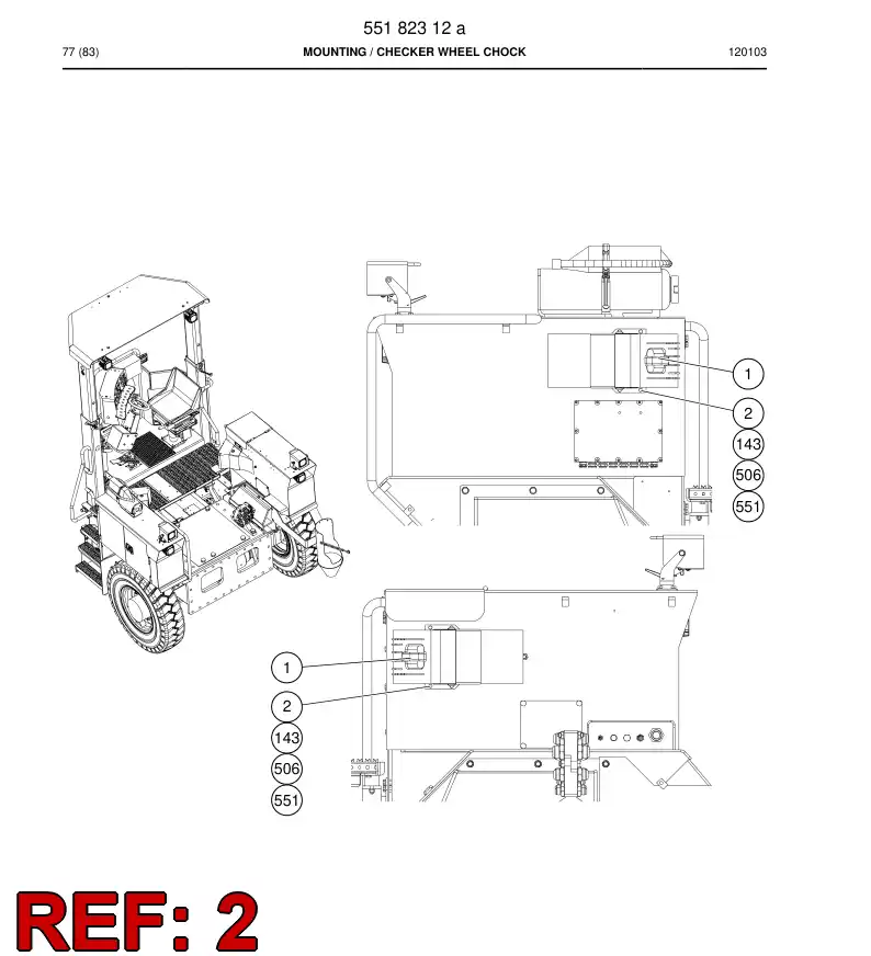 55171169 551 711 69 Bracket - Sandvik Technical Drawing