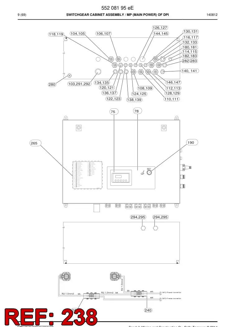 55171220 551 712 20 Label, Identification - Sandvik Technical Drawing