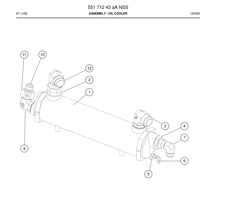 55171243a 551 712 43a Assembly - Sandvik Technical Drawing