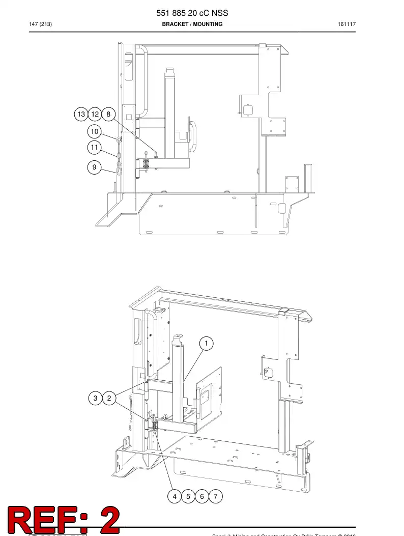 55171382a 551 713 82a Pin - Sandvik Technical Drawing