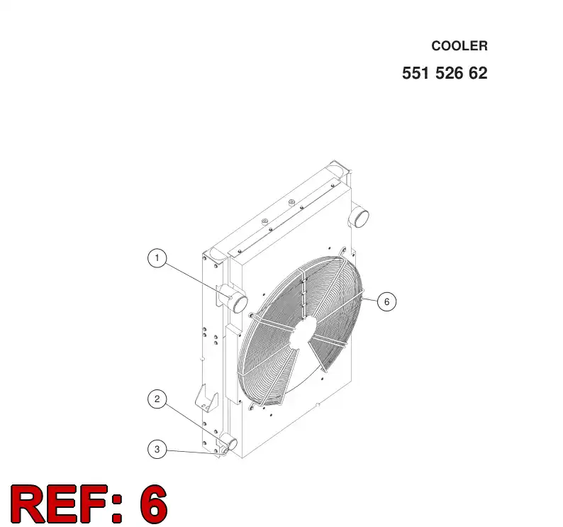 55171493 551 714 93 FAN GUARD - Sandvik Technical Drawing