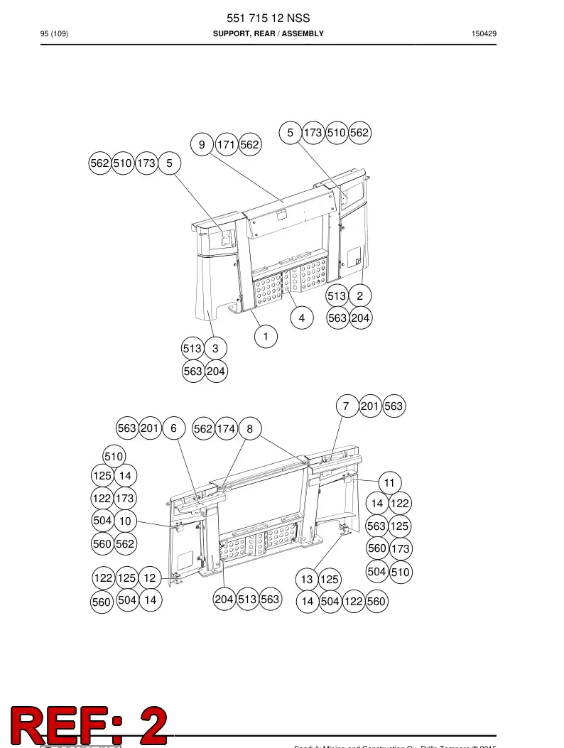 55171549 551 715 49 Hatch - Sandvik Technical Drawing