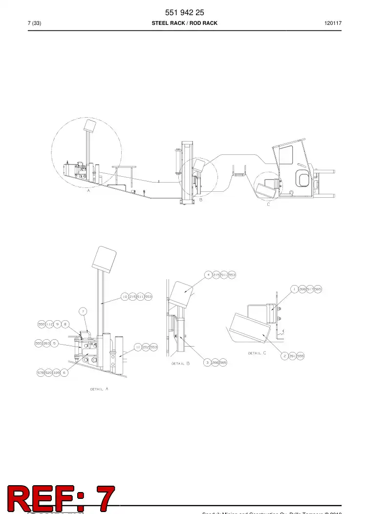 55171759 551 717 59 Pin, Locking - Sandvik Technical Drawing
