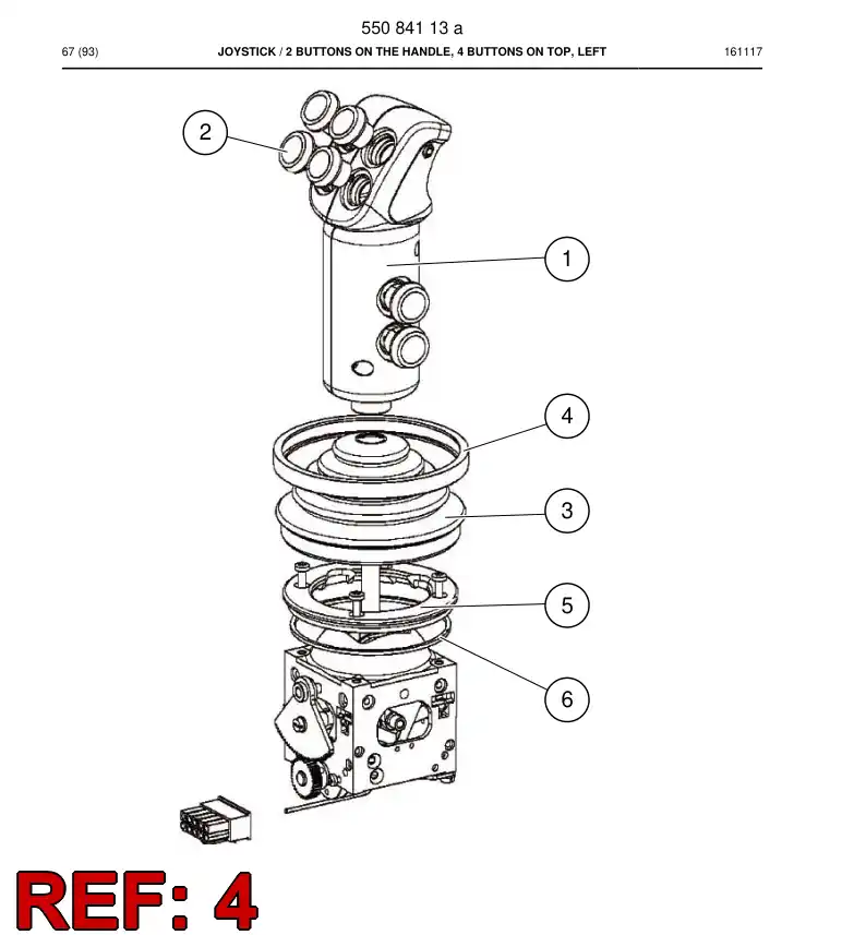 55172032 551 720 32 ACCESSORY DO JOYSTICK - Sandvik Technical Drawing