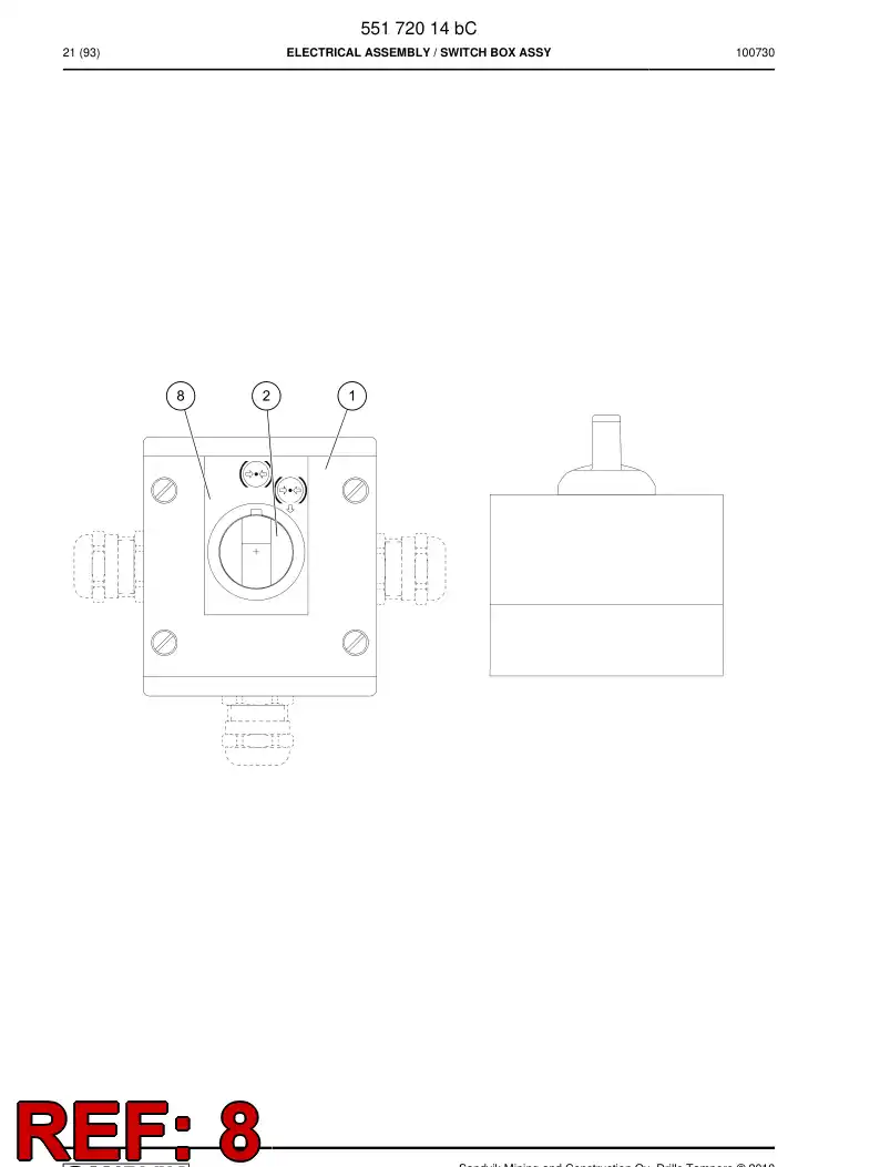 55172039a 551 720 39a Sign - Sandvik Technical Drawing