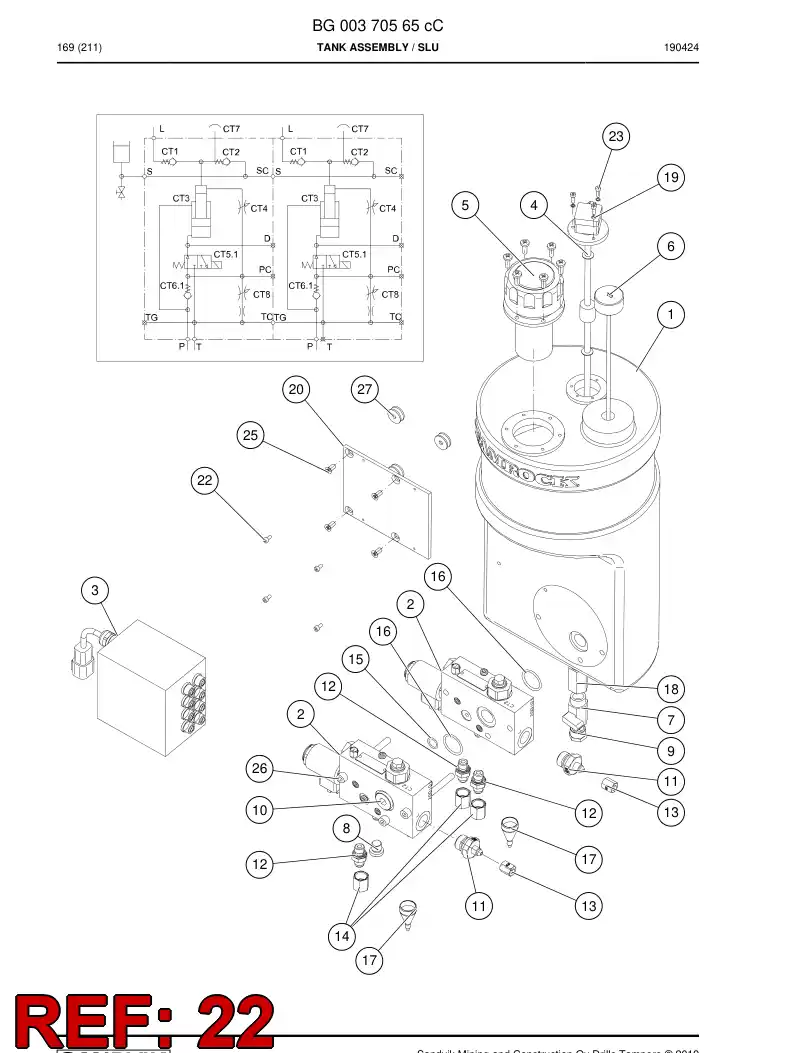 55172042 551 720 42 Hexagon socket head screw - Sandvik Technical Drawing