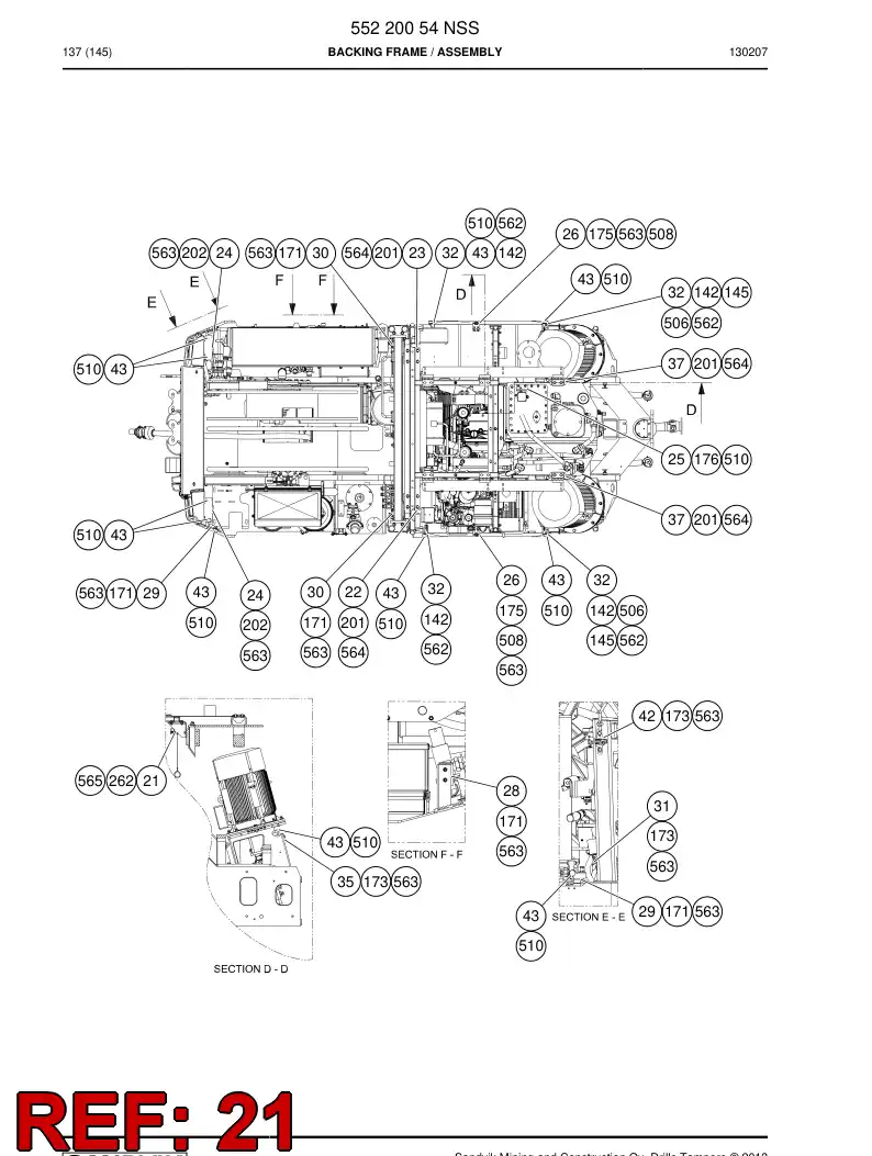 55172162c 551 721 62c Bracket - Sandvik Technical Drawing