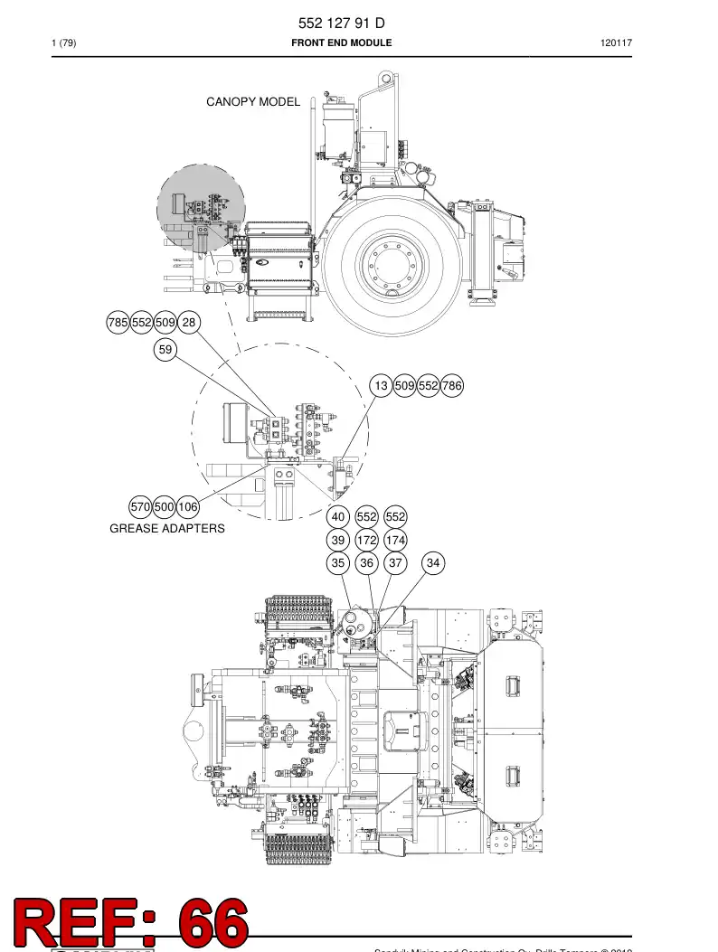 55172315 551 723 15 Sign - Sandvik Technical Drawing