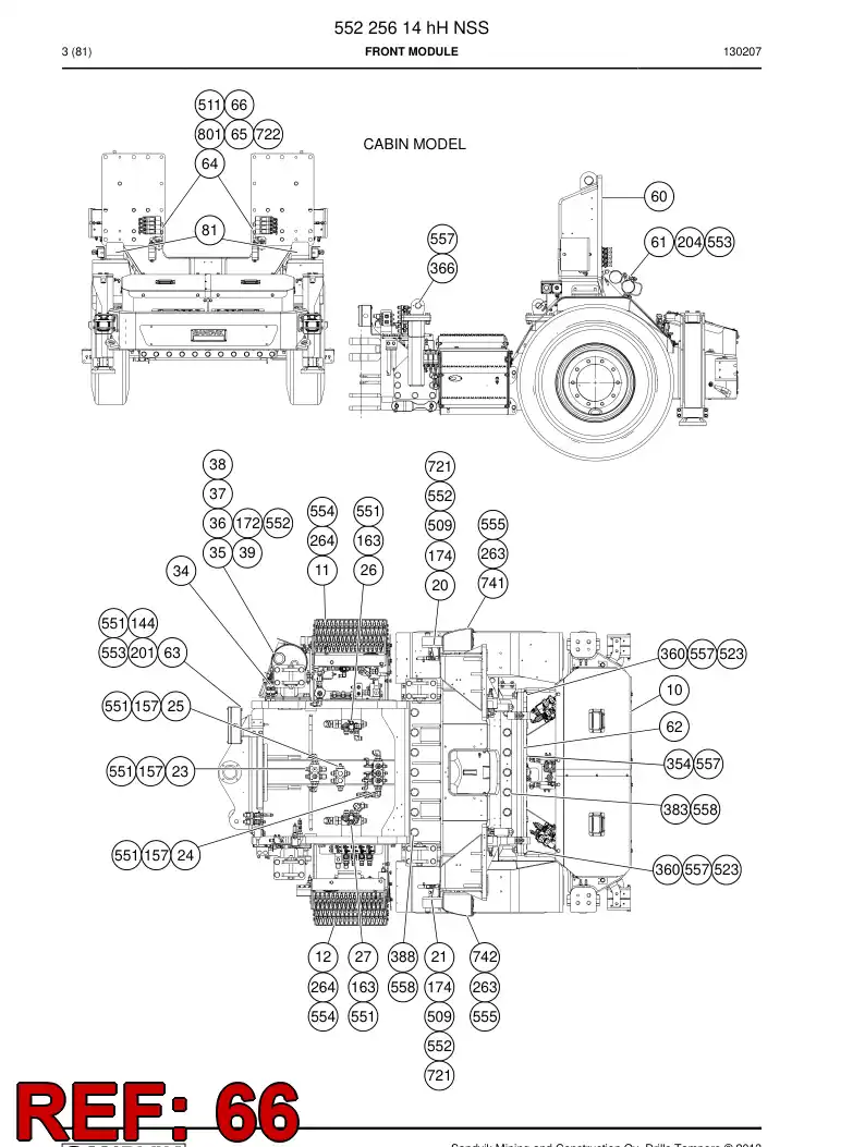 55172315a 551 723 15a Sign - Sandvik Technical Drawing
