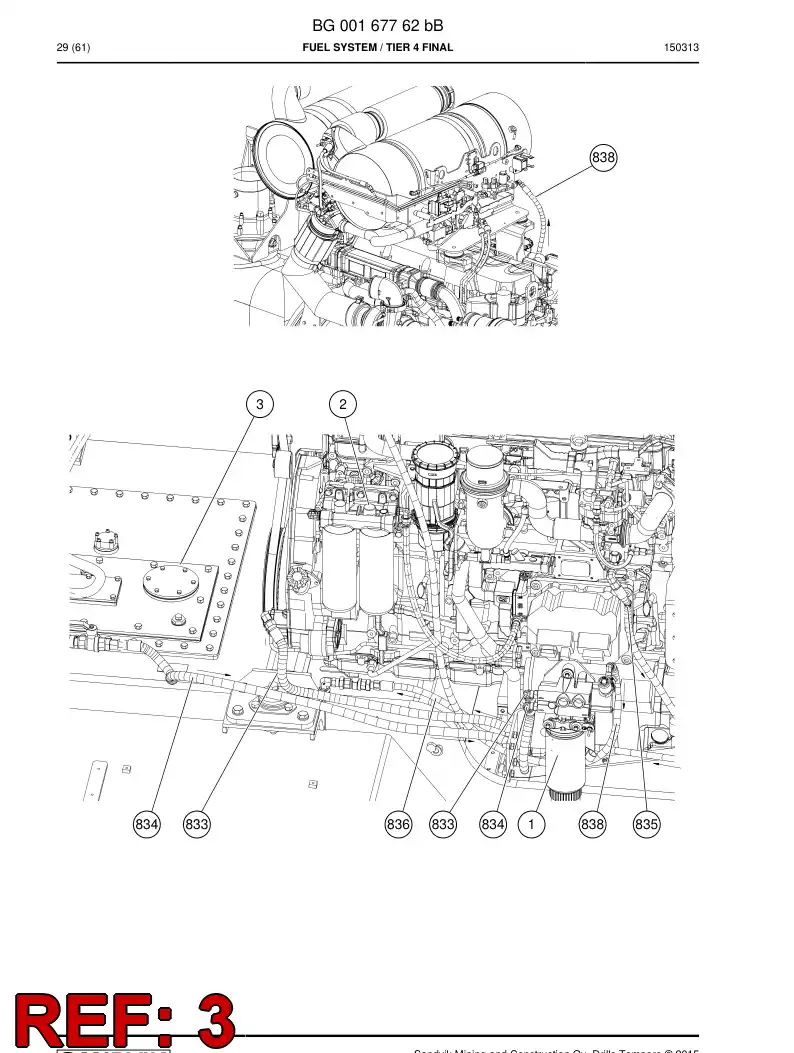55172326b 551 723 26b Tank, Fuel - Sandvik Technical Drawing