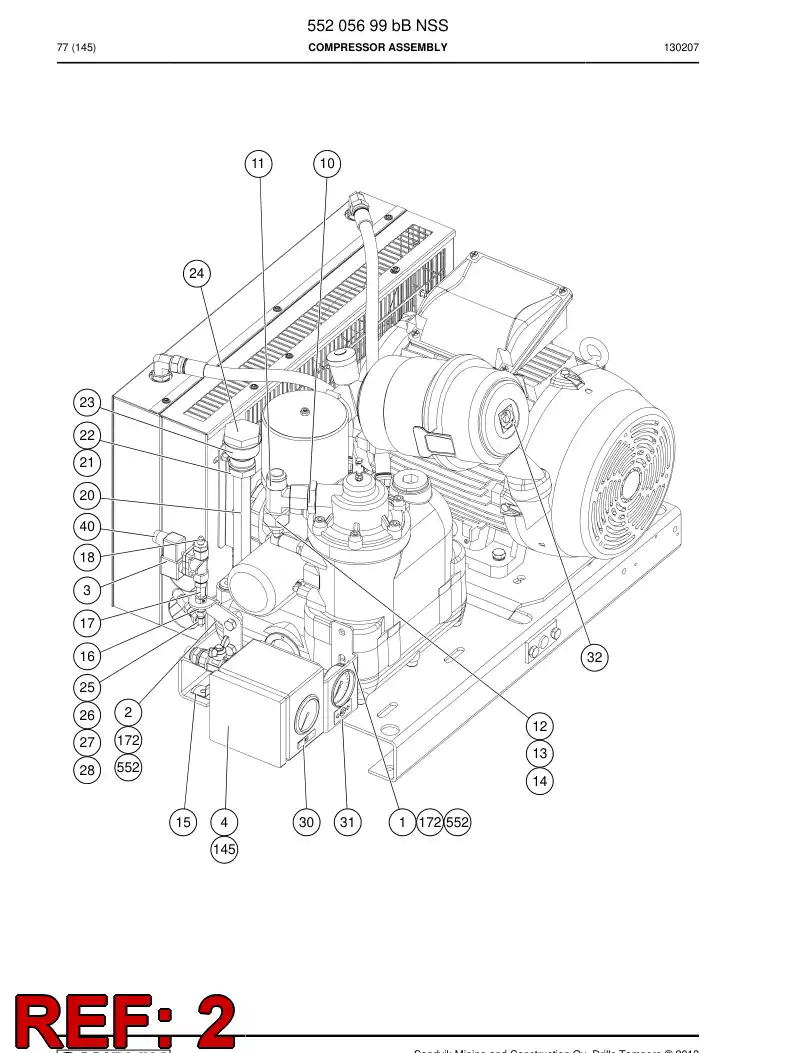55172384a 551 723 84a Bracket - Sandvik Technical Drawing