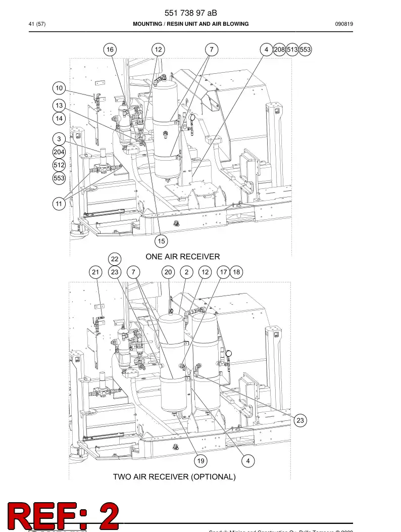 55172450 551 724 50 Pressure vessel - Sandvik Technical Drawing