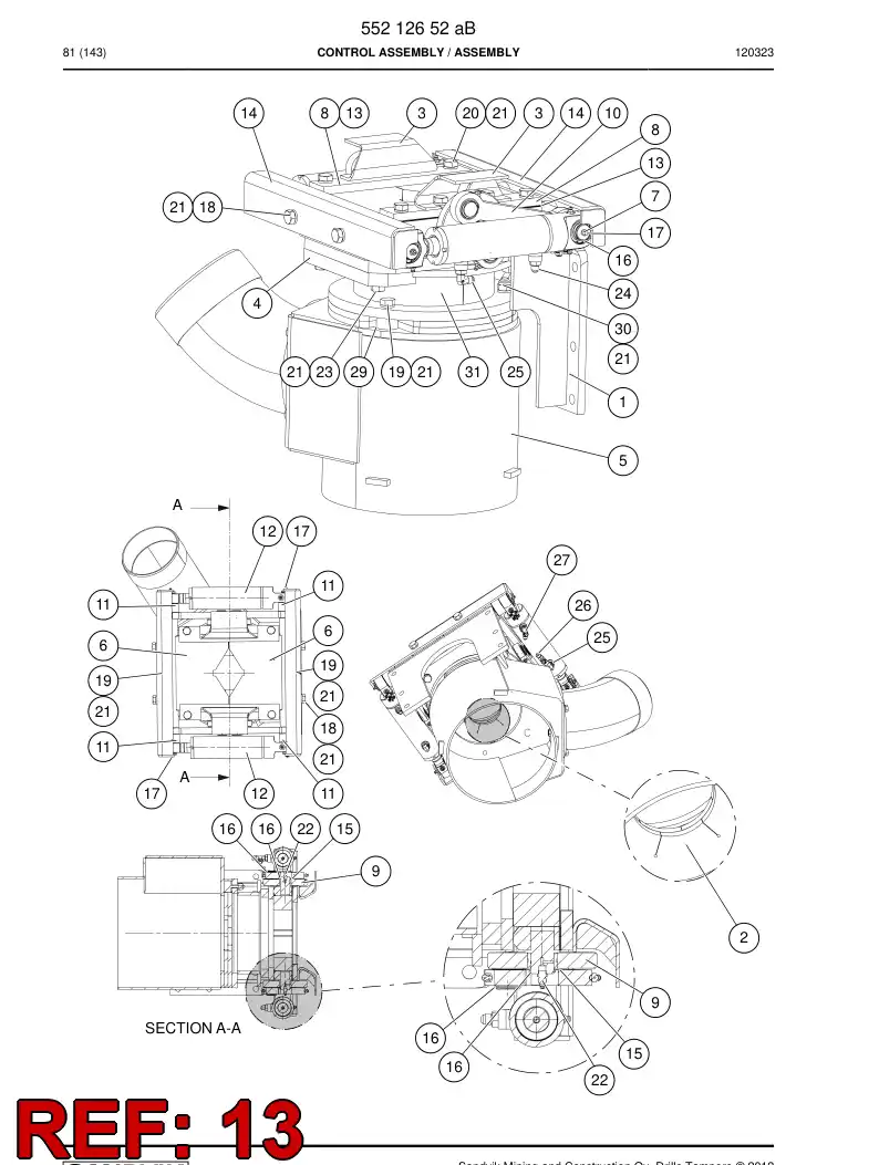 55172570 551 725 70 Shim - Sandvik Technical Drawing