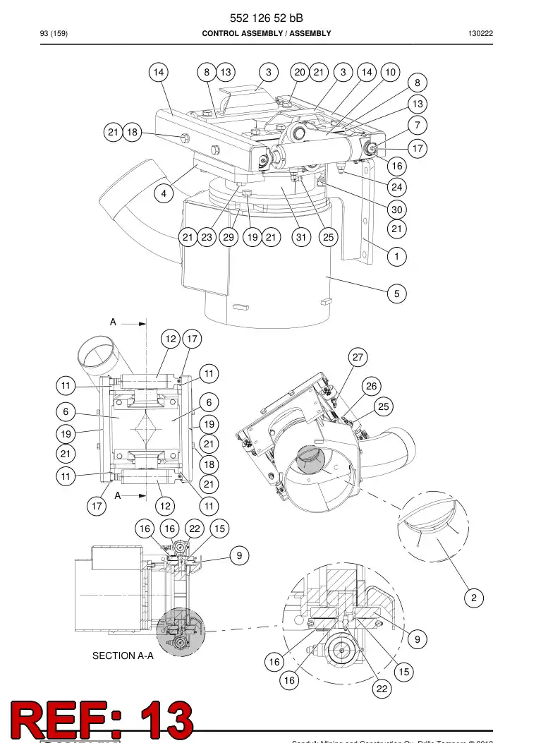 55172570a 551 725 70a Shim - Sandvik Technical Drawing