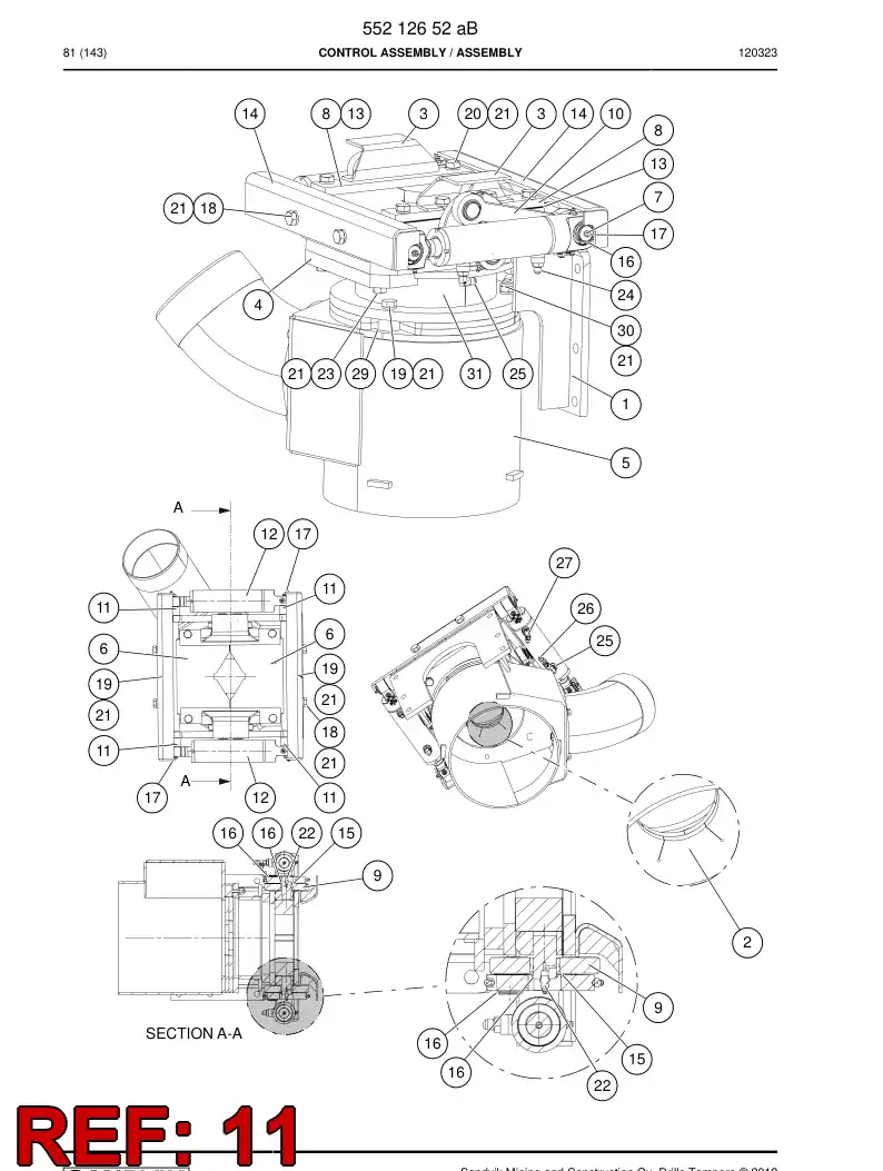 55172583 551 725 83 Ring - Sandvik Technical Drawing