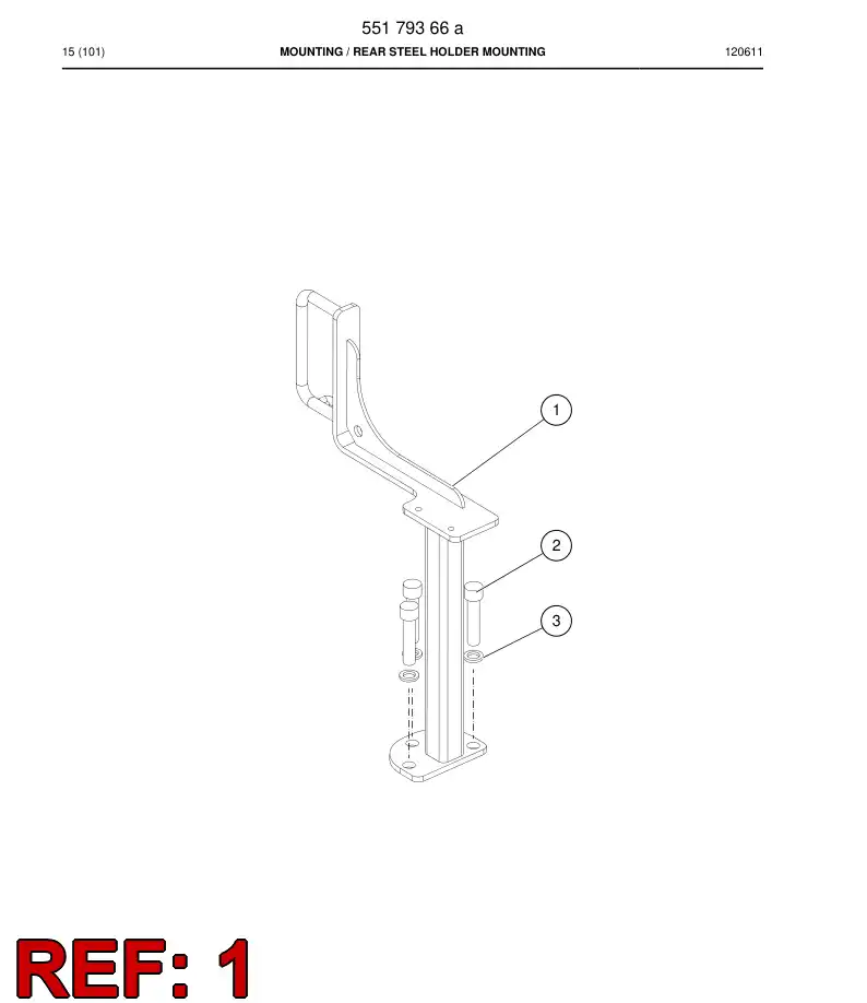 55172631 551 726 31 SUPPORTING BLOCK - Sandvik Technical Drawing